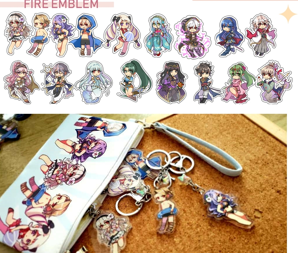 [FIRE EMBLEM SALE]DM to order! will be done using paypal invoices. - $8 each, 4 for $30 - double sided acrylic keychain!- US ship only (due to COVID) please be patient w/ mail!>FREE US SHIP for $40+orders< #fireemblem  #FEHeroes  