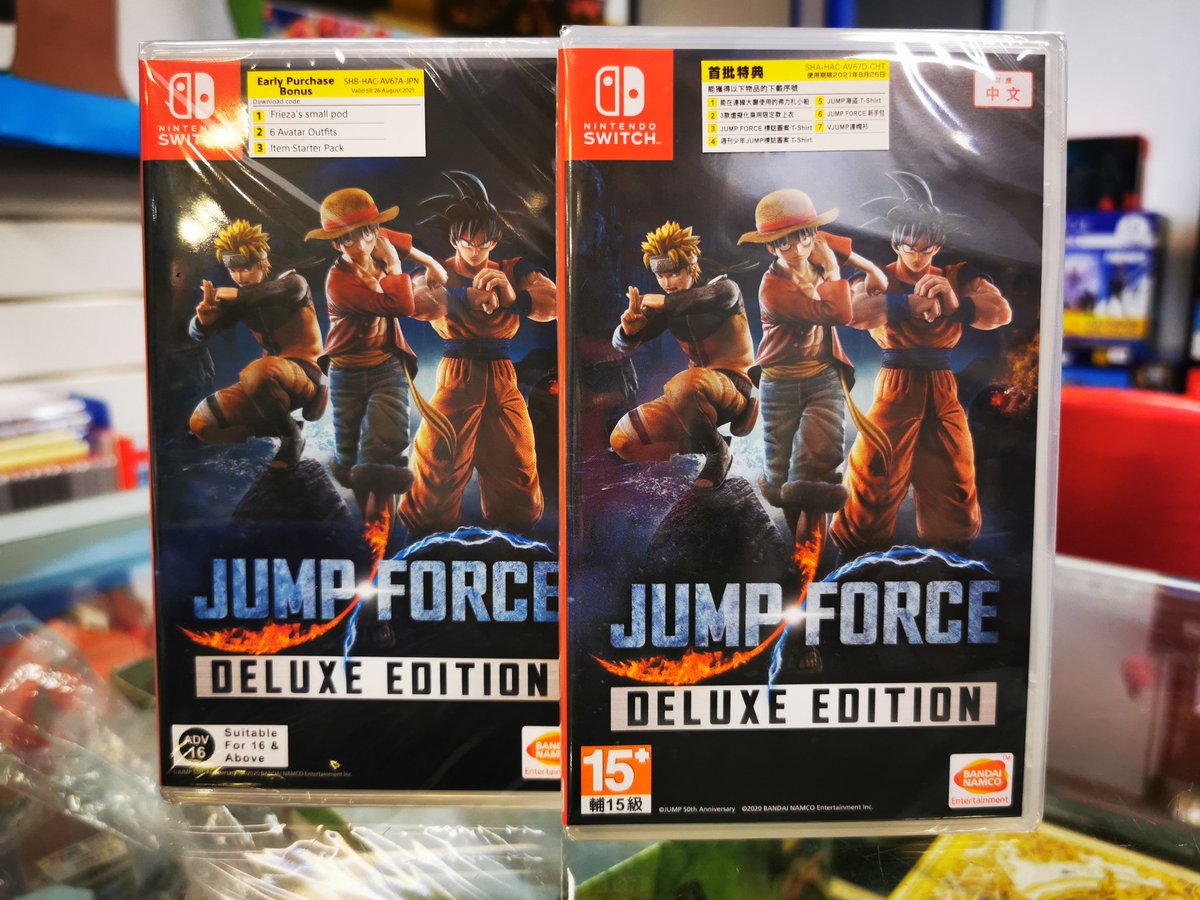 HeavyArm_Store's tweet image. 📦 Purchase Physical: bit.ly/3gETbPI
📦 Purchase Digital: bit.ly/3i7qcWS

👉 The most famous manga heroes are thrown into a whole new Battleground: our world. Switch Jump-Force Deluxe Edition available now @ RM229. 

#SwitchJumpForceDeluxe #HeavyArm