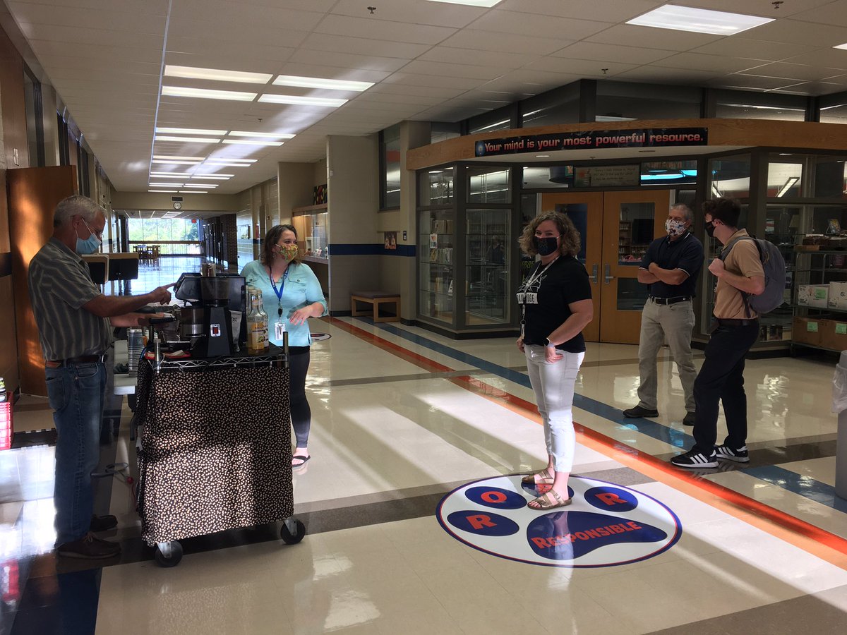 Started the day with lattes <a href="/Wildcats512/">TMSWildcats</a> ! We missed our Ts a latte! 😊 Everyone worked hard today getting ready for our Wildcat students! #TogetherWeCan