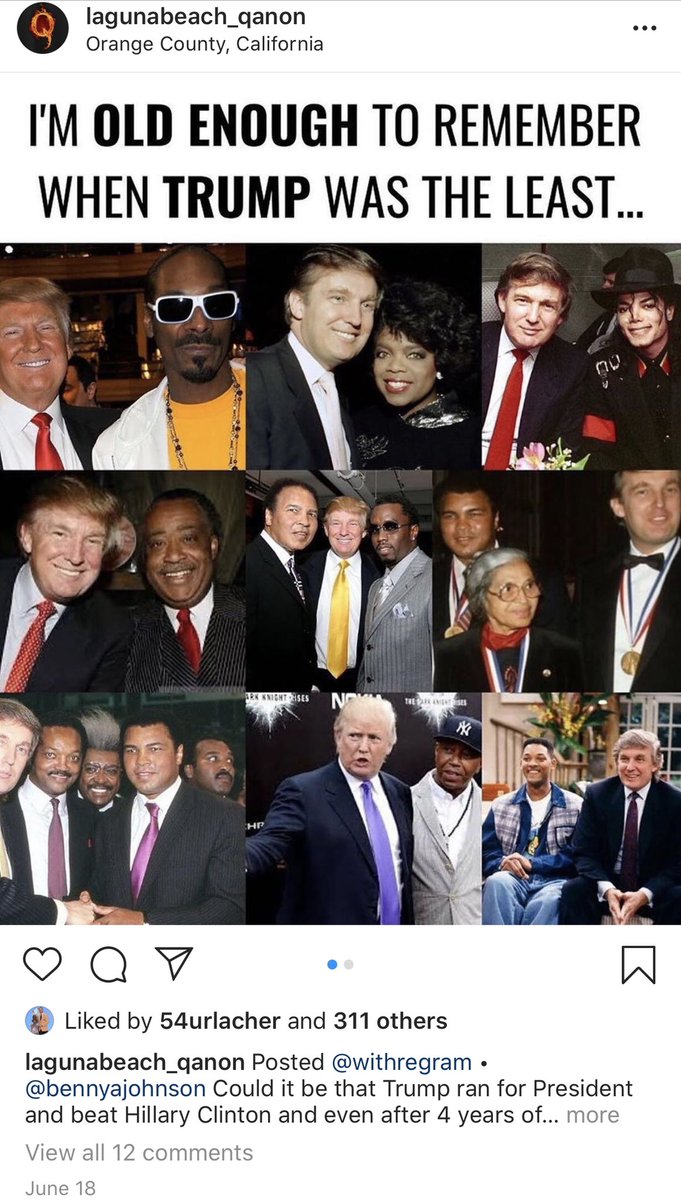 Brian Urlacher liked a Qanon post saying celebrity Trump taking photos with Black folks means he isn’t a racist.