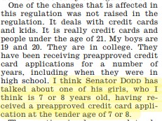 15/ I know I throw a joke or two. Just ask  @ohad and his brother  @nadavsamet. But this is serious. Credit card companies were sending pre-approved card offers to 10 year old kids who happened to be . . . children of U.S. senators.