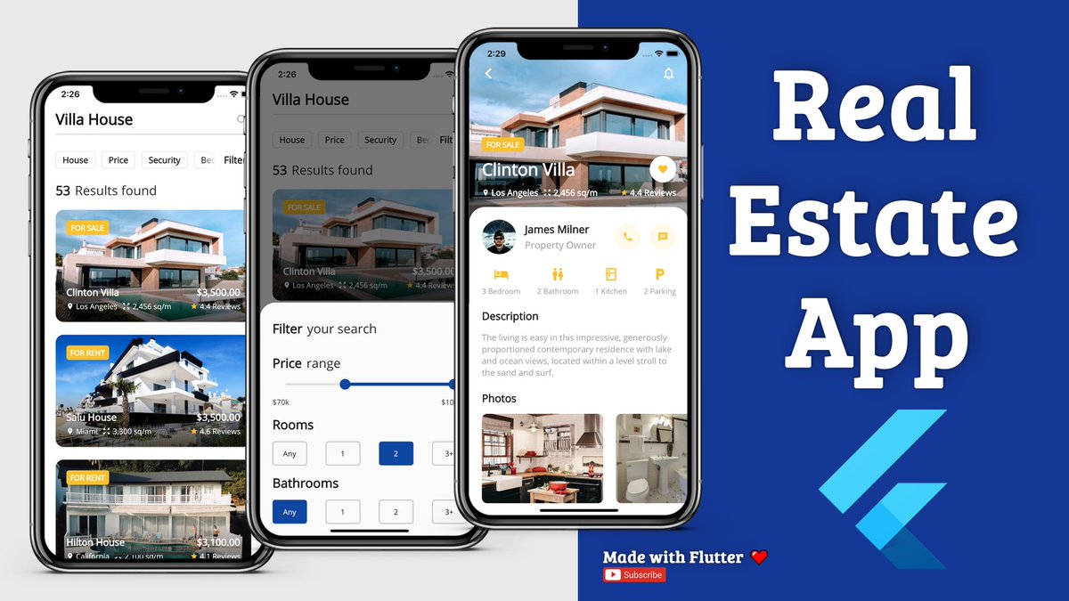 AllAboutFlutter's tweet image. Hello World! This opportunity sharing a Real Estate #App #UI #Design using #Flutter 🚀
👉youtu.be/4zJlomgkNQ4 (source code)
@FlutterDev @r_FlutterDev @FlutterComm @EsFlutter
#flutterdev #learntocode #100DaysOfCode #MobileApp #FlutterDay #dartlang