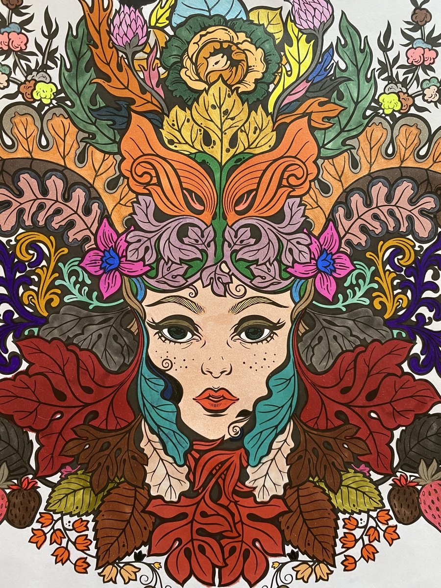 Gntgraphics's tweet photo. "Come away, O #humanchild!
To #thewoods and waters wild.
With a #fairy, hand in hand,
for the world's more full
of #weeping than you can 
understand."
#WBYeats 
#colouringforadults #myaddiction #hobby #artsandcrafts #arttherapy https://t.co/F7RedtIedn