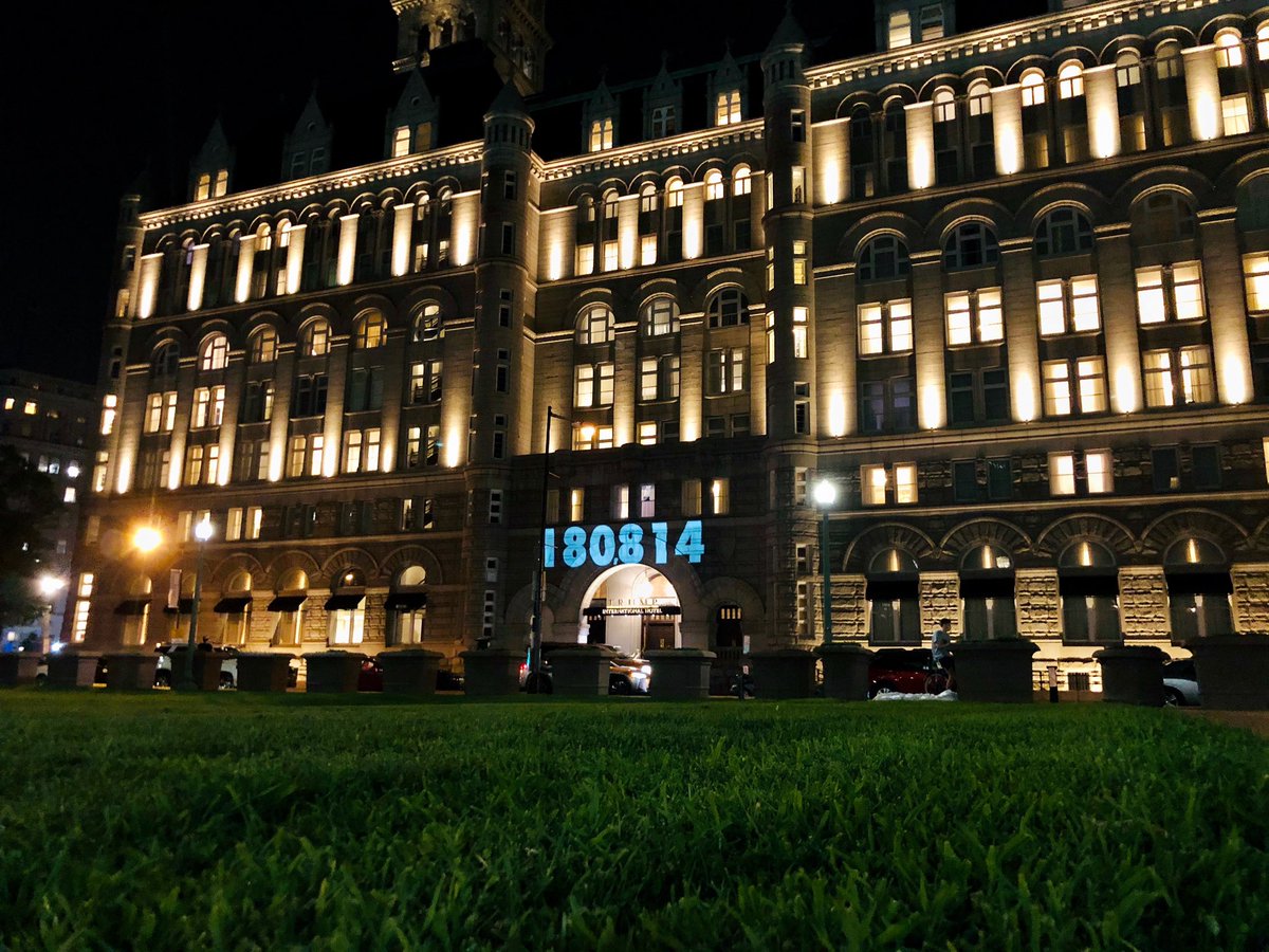 As Trump speaks, here’s the scene at the Trump Hotel a few blocks away. Please feel free to RT and share.