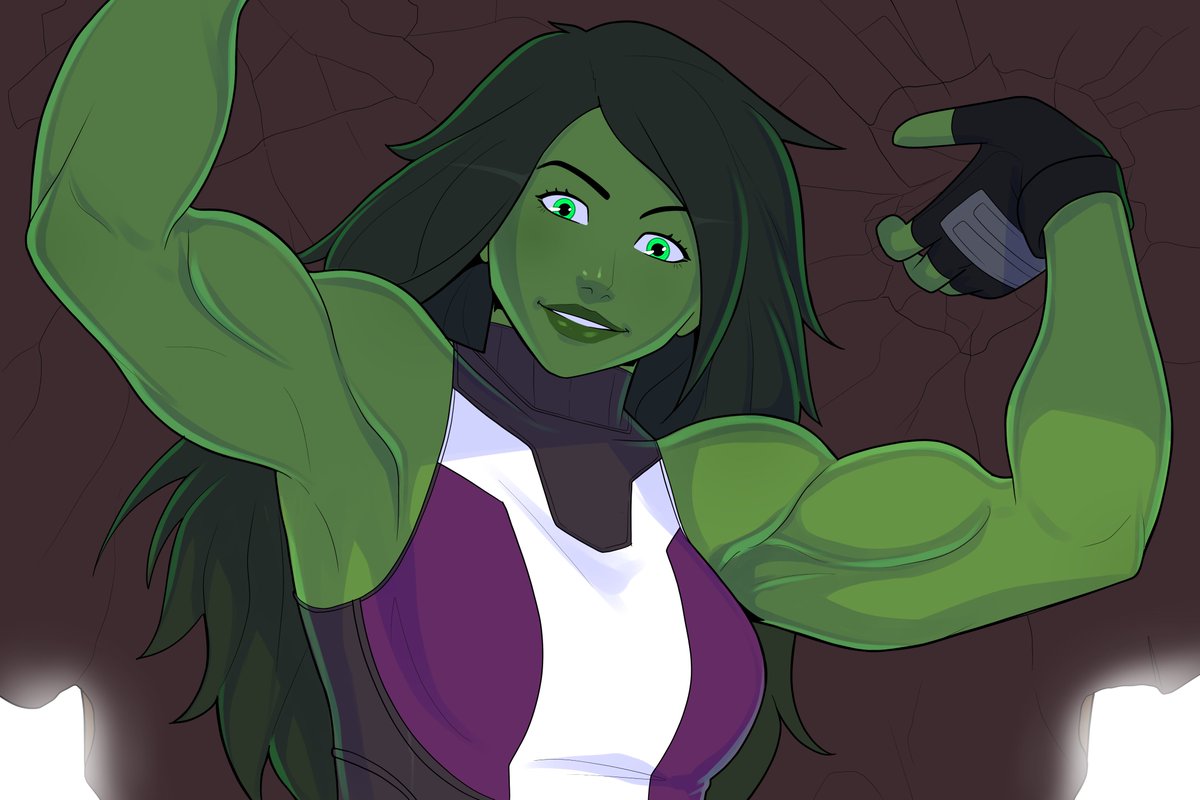 She-Hulk doodle Ironically to calm down. 