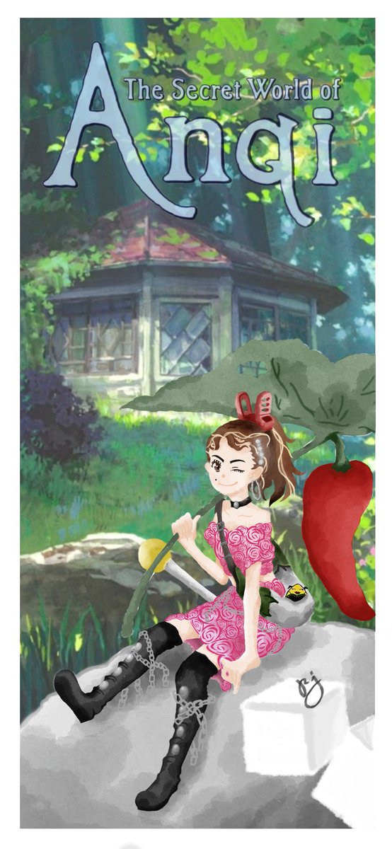 AN QI X ARRIETTY POSTER EDITIONAnother no brainer for me, what does An Qi and Arrietty have in common? Yup. Exactly that.I had a fun time customizing the rose dress, my first time doing so with a lot of patience  #AnQiXArrietty