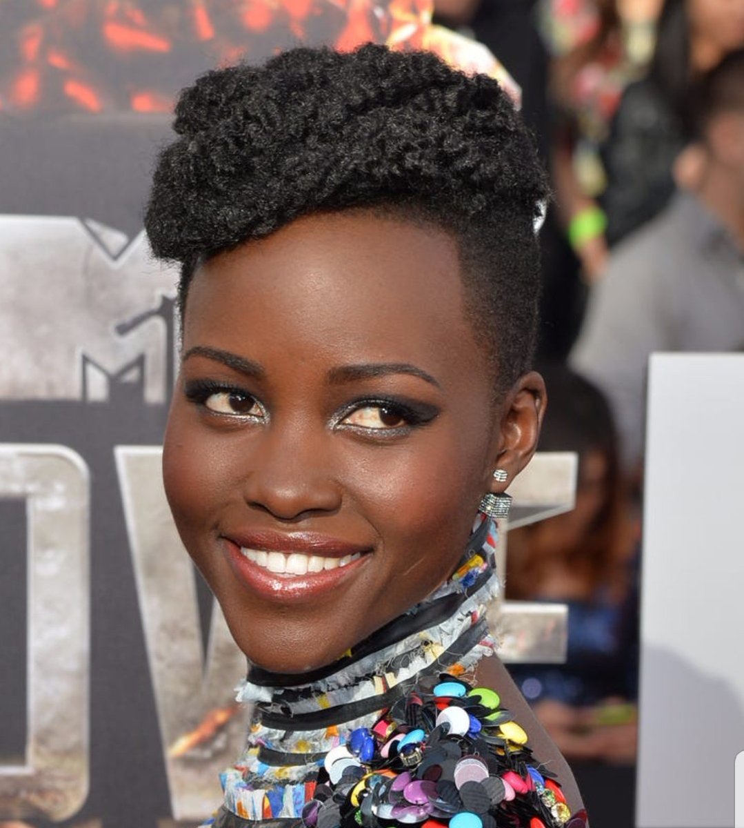 Iman and Lupita Nyong'o are examples of people who have eurocentric features even though they are obviously not white. Their eurocentric features do not come from some whiteness in their DNA. These are African features.