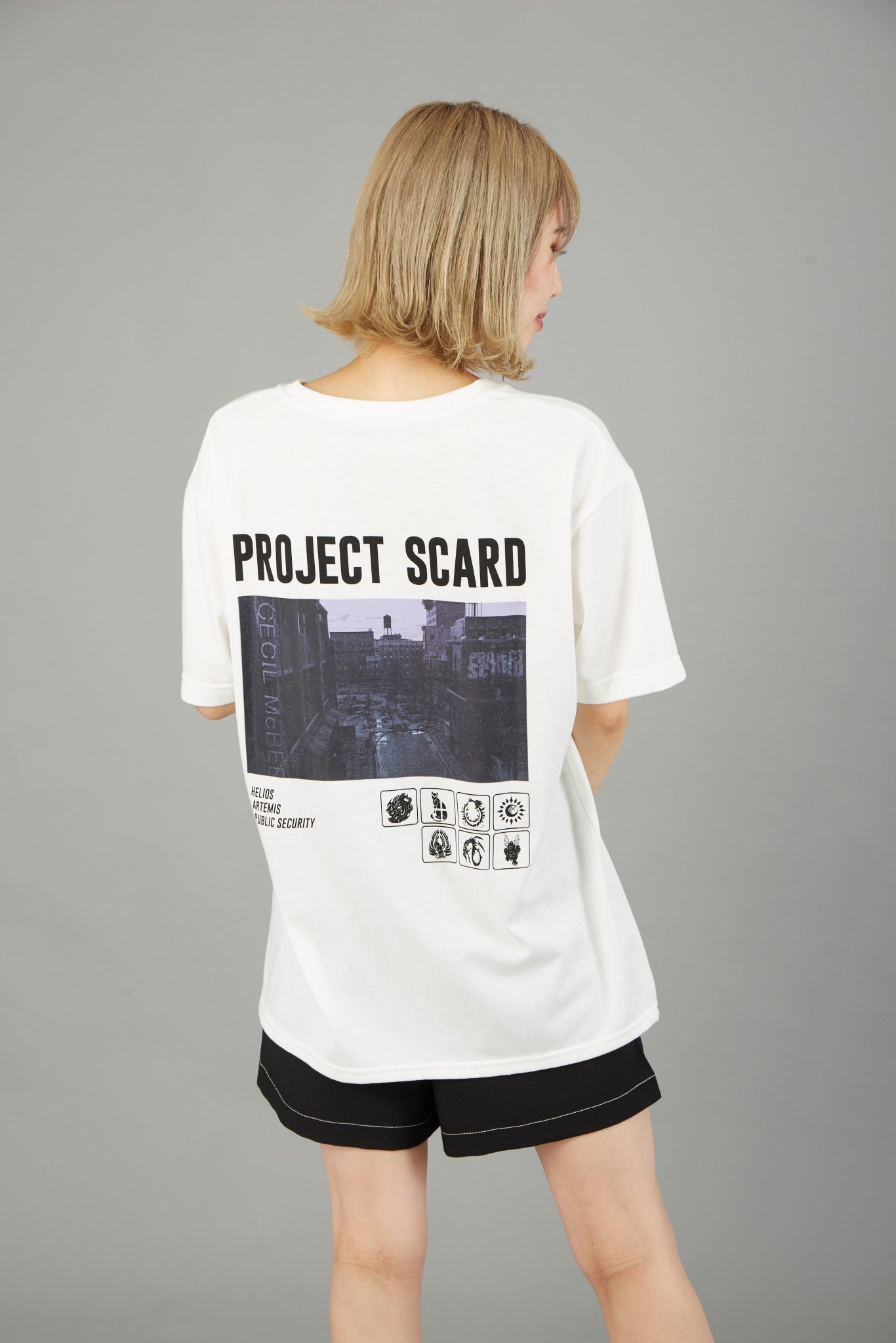 Cecil Mcbee Project Scard コラボｔシャツ ファンミーティング衣装に決定 バックプリントは 暁特区にセシルとプロスカの看板が掲げられているお宝フォト 男女兼用で着れるゆるっとデザインです 3 300 税 T Co Txjik1dm3o