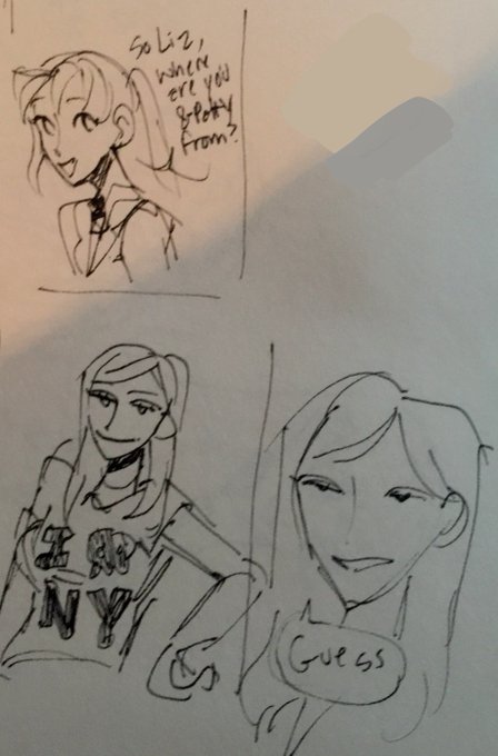 my og sketch + THAT. SHIRT. 