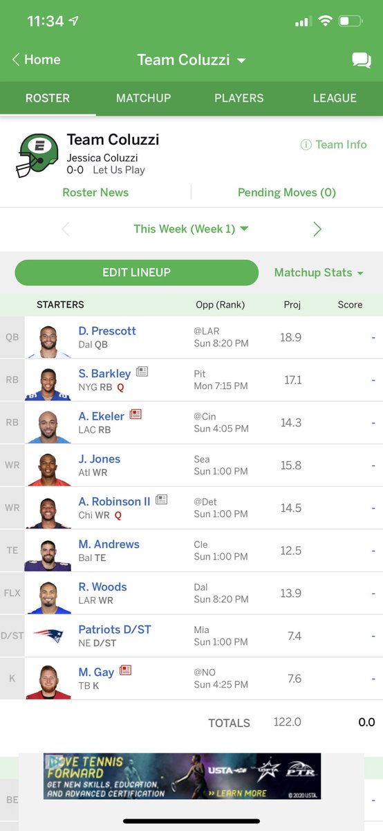 jcoluzzi13's tweet photo. Howโd I do? ๐ #espnfantasydraft https://t.co/imAKrT1lyZ