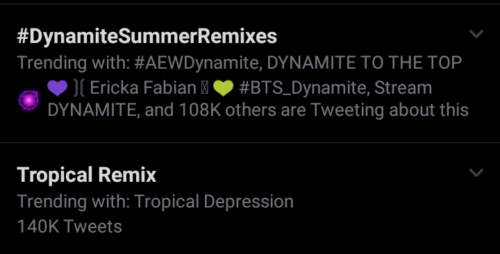 vkoobi_'s tweet photo. In soribada 1to6
#soribada2020 
DynamiteSummerRemixes/Tropical Remix
#DynamiteSummerRemixes 
#TropicalRemix https://t.co/X4RUjhE2BE