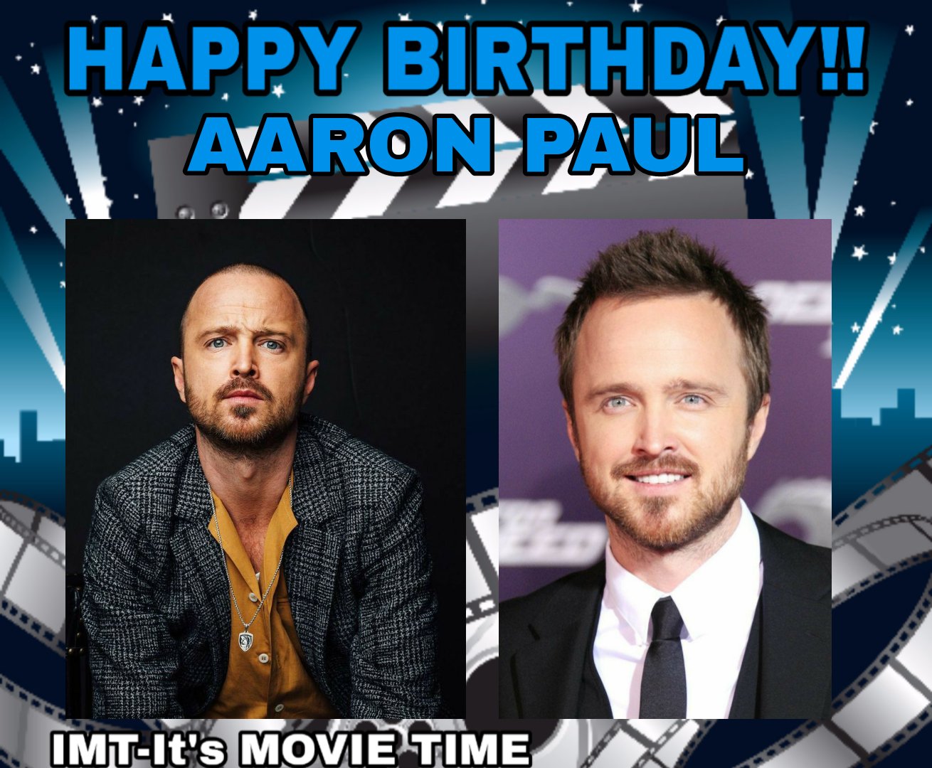 Happy Birthday to Aaron Paul! The actor is celebrating 41 years. 