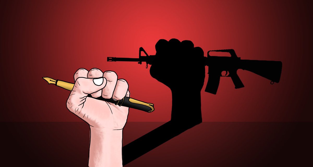 Interesting and symbolic caricature portraying the reality of Maoists and Urban Naxals! #MaoistAgainstConstitution