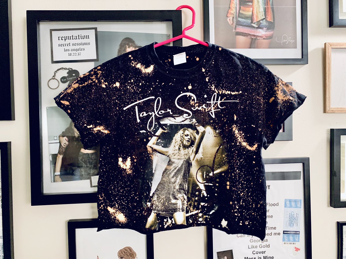 Fearless tour shirt, cropped and bleached by me for one of my rep shows. Size small. $15 plus shipping