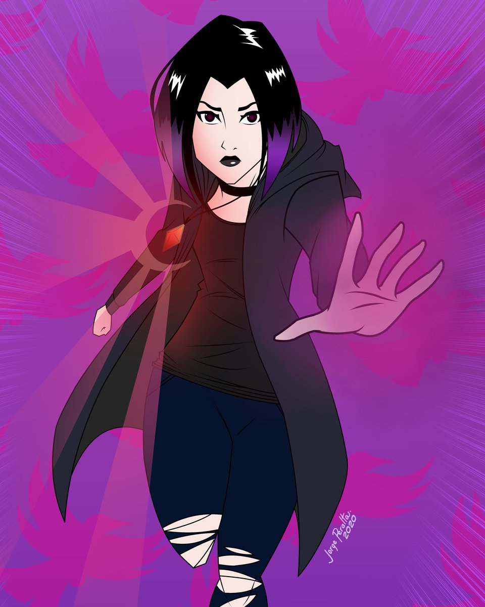 soyjorgeperalta's tweet photo. Por cierto, esta #Raven está inspirada en el diseño de @_gabrielpicolo para la #NovelaGráfica #TeenTitansRaven de #DCInk
.
Me encantó esa versión de Rachel Roth 💜 https://t.co/dQDVbTezVx