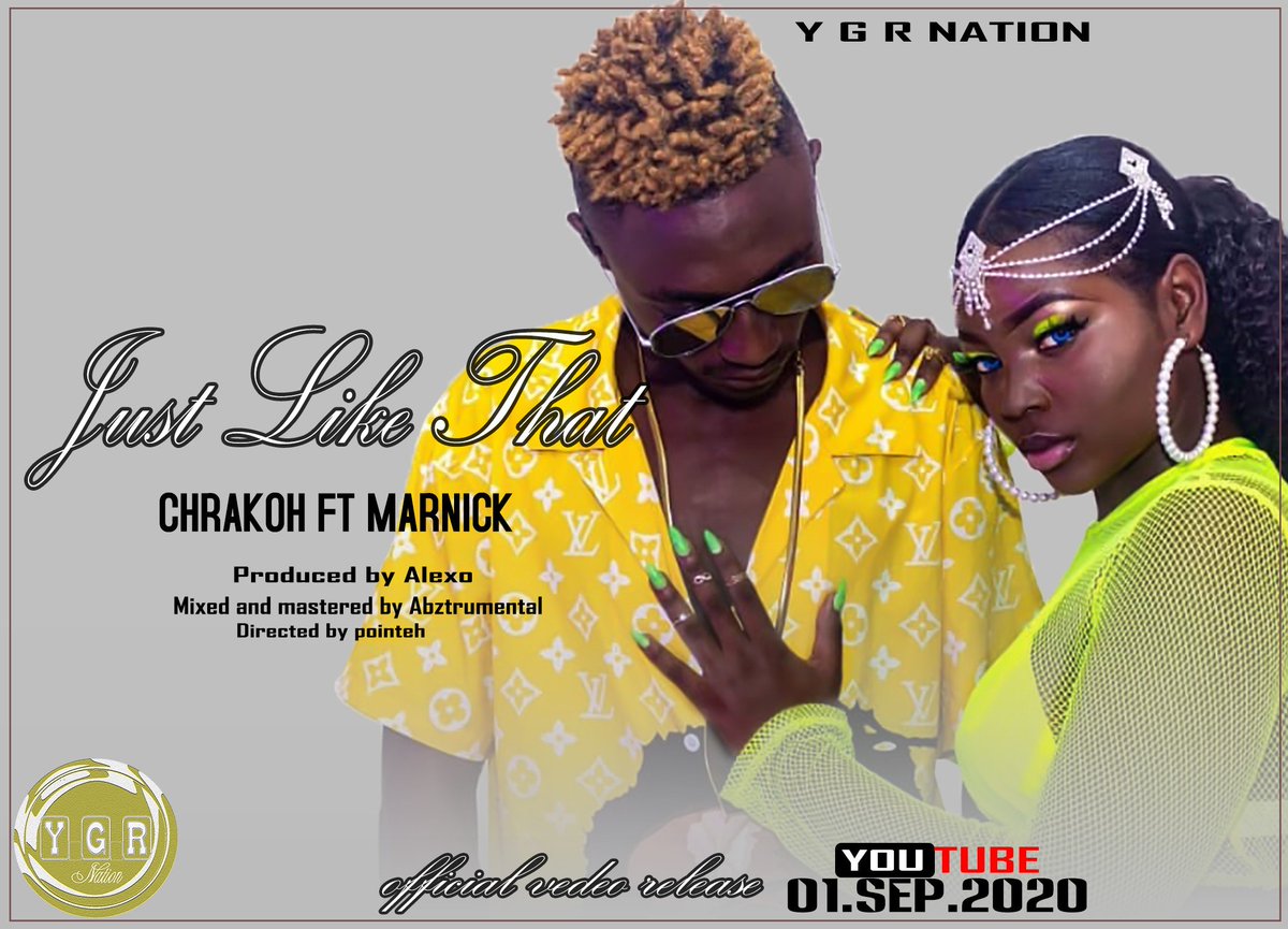 2Smartblog's tweet image. Y G R Nation is up with something great and spiritual, an. . . . . .g the release of #justlikethat from our favorite dace hall artist #Chrakoh ft #marnickofficial #237smartblog