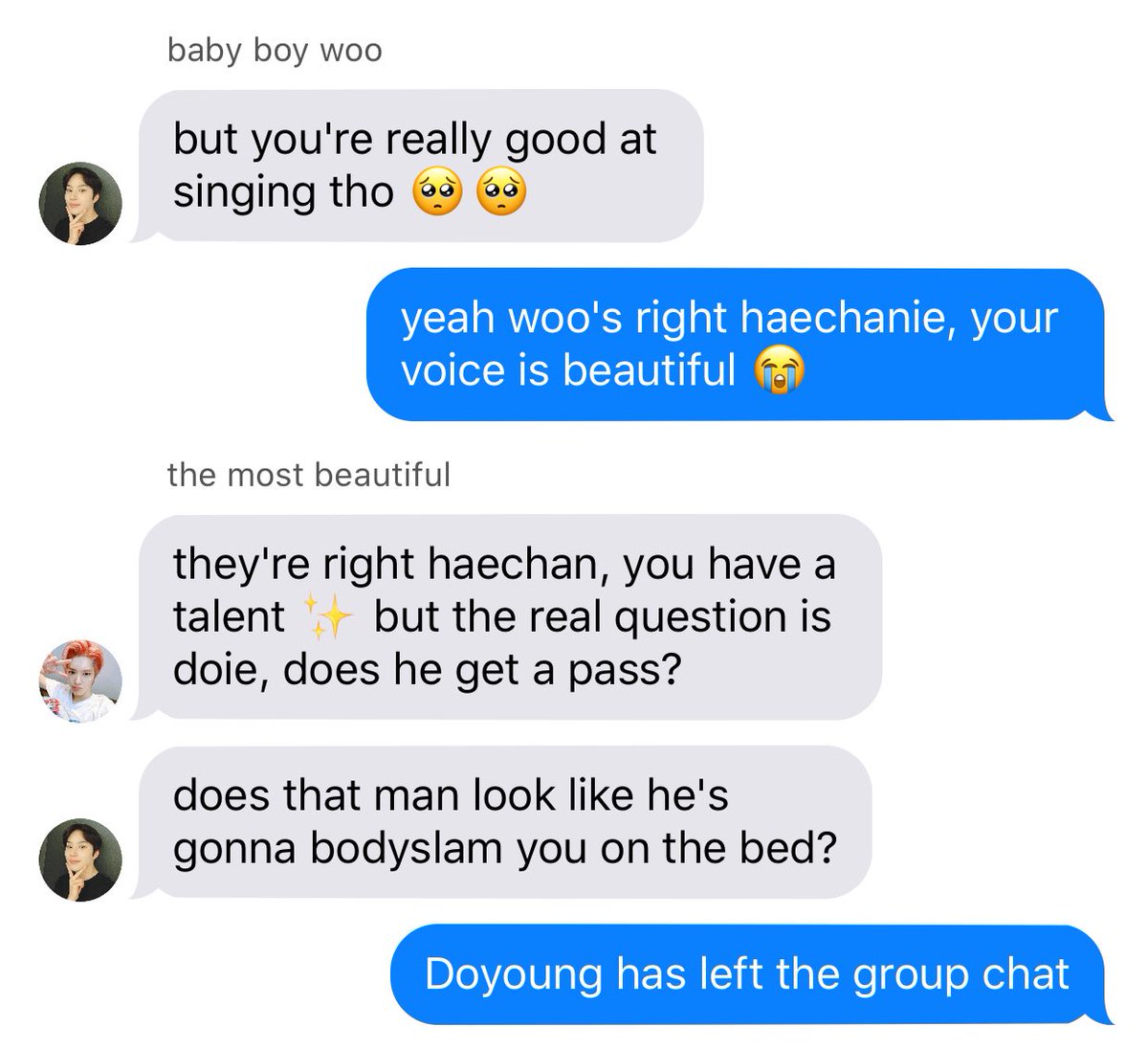 (11) doyoung has left the group chat