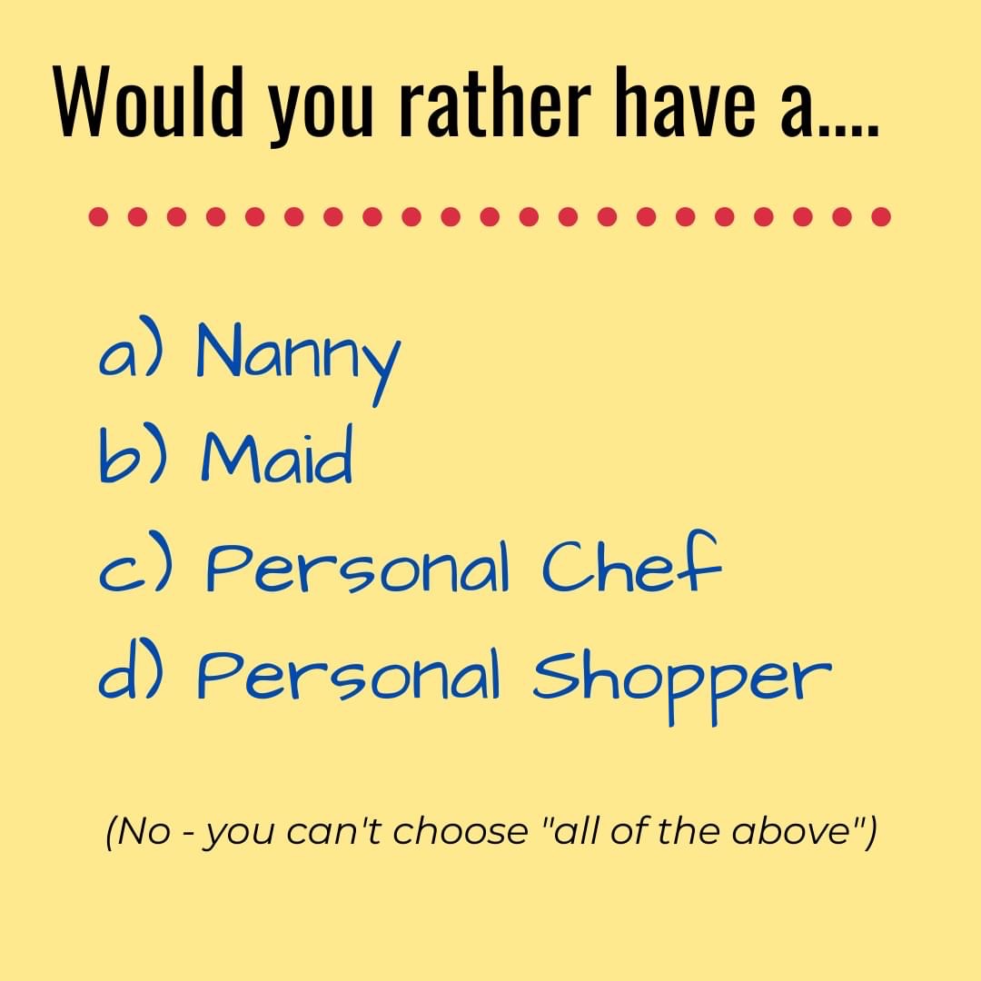 MacarthurJobs01's tweet photo. Fun Friday! Definitely a Maid, cleaning is not something we love 😃 https://t.co/xbbwt8aYGq