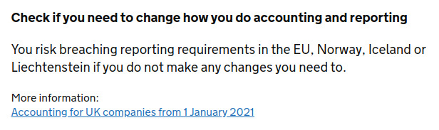 001 : Because I do business on EU based websites and via EU based companies, I need to develop two separate sets of accounting and reporting data, instead of one.