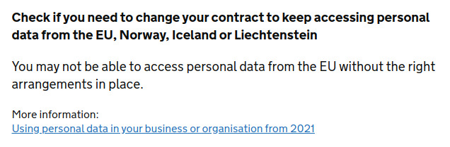 002 : Because I gain customers on EU based websites and via EU based companies, I now need to ensure that data is GDPR (or equivalent) compliant over two systems.