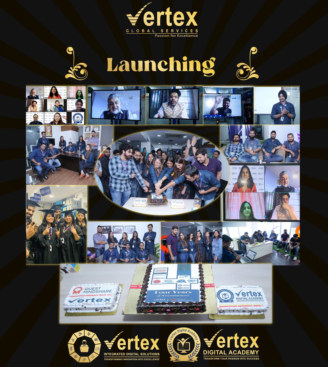 VertexGlobalIN's tweet photo. Vertex Digital Academy has been successfully launched through an online webinar on 24th August 2020.

A Glimpse of the Launch celebration🎉

Watch the webinar now, in case you missed it:
https://t.co/b2GJ9OiKEk https://t.co/hYufhj45HI