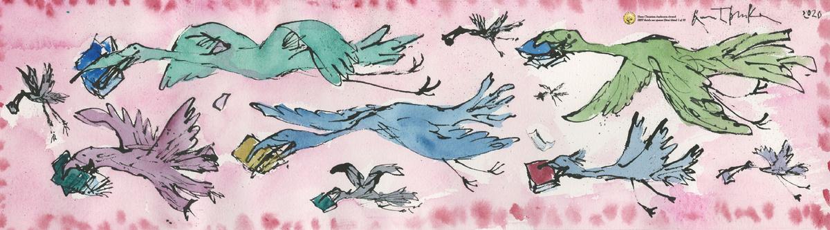 Limited edition Quentin Blake scarves available (from 2nd September) to benefit international children's books charity @IBBYUK 
Find out more about the scarves and IBBY here: quentinblake.com/news/limited-e…

Preview all the scarves here: fundraising.ibby.org