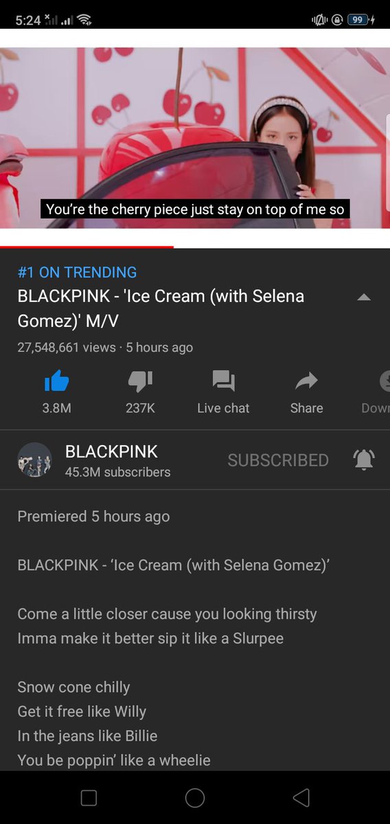 Asilmanobal's tweet image. 27M VIEWS 🍦🍦🍦🍦🍦

ICE CREAM TODAY
#BLACKPINK #SelenaGomez
#SELPINKToday #IceCream @BLACKPINK @ygofficialblink @selenagomez