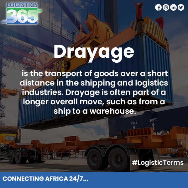 l36fhnfo's tweet image. #LogisticsTerms We focus on the term &quot;Drayage&quot;, the transport of goods over a short distance in the shipping and logistics industries.
#LogisticsTerms
#Logistics365
#ConnectingAfrica