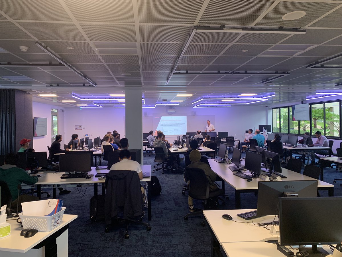 RedPiranhaSec's tweet photo. Back to school! #CEO @AuAnon took the helm at this afternoon's 'Network Security Fundamentals' class at @EdithCowanUni.
The lecture discussed current trends, effective #security solutions & forging a successful career in the #cybersecurity & #technology sector #ECU #ECUSRI https://t.co/OdvB5iEziK