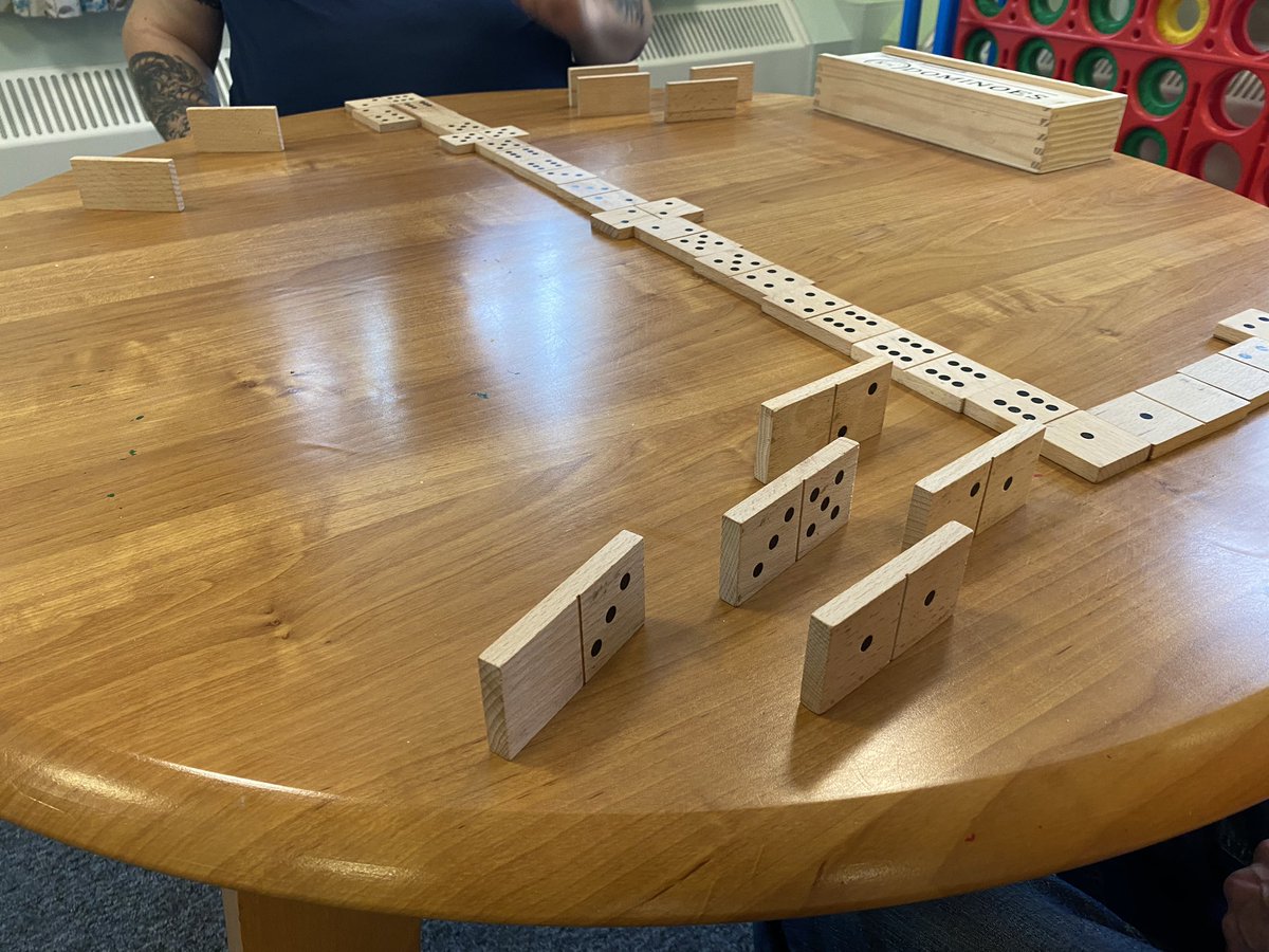 OrchidWard's tweet photo. Playing dominos this morning #fun #games #thinking 😄 https://t.co/JwipbhAY2J