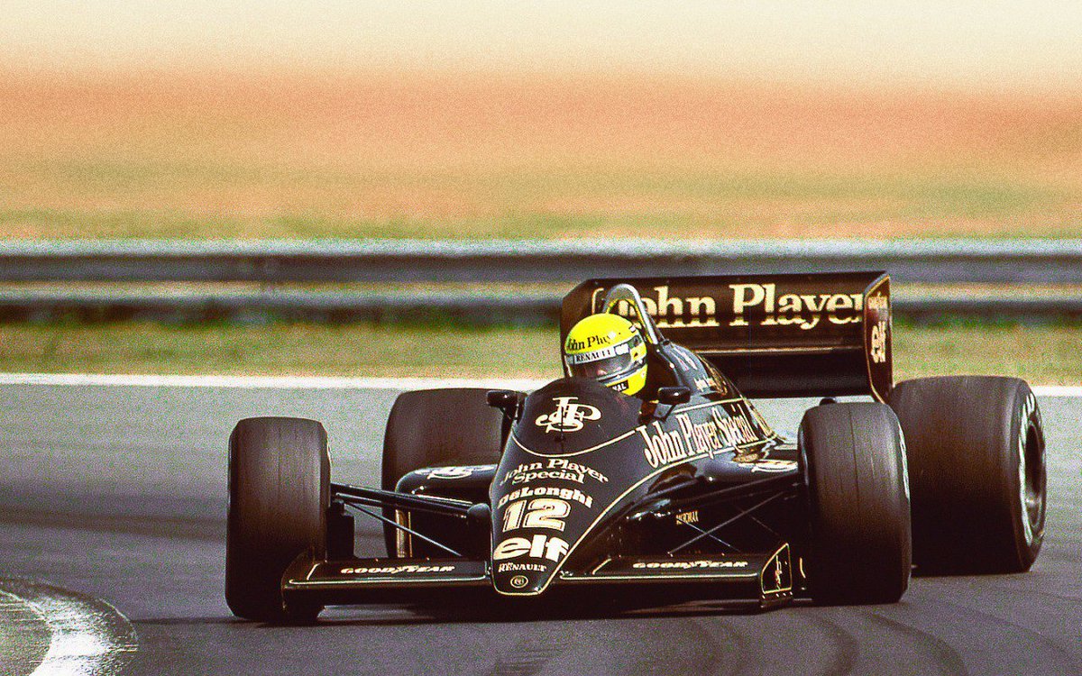 Ayrton Senna. Гран-При Венгрии 1986 год. Lotus 98T