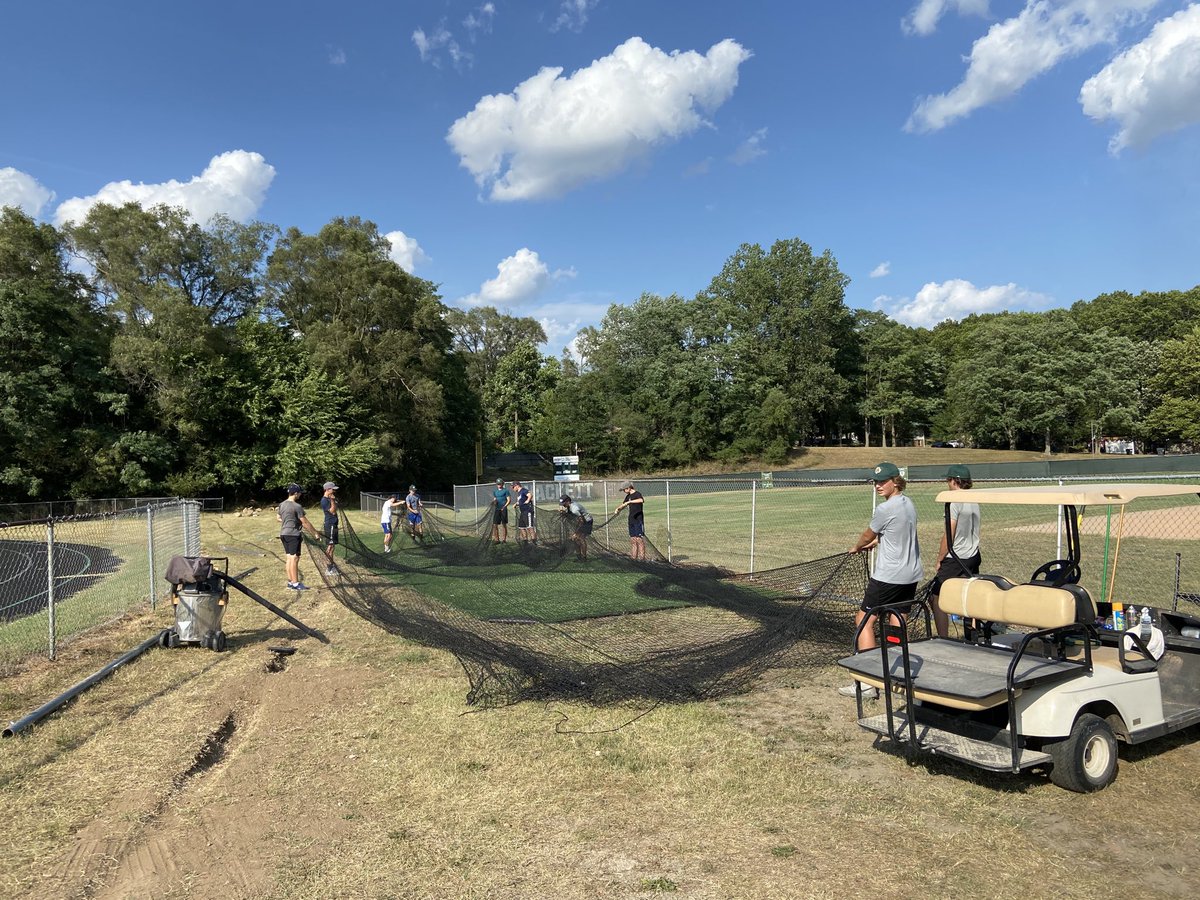 HCPBaseball's tweet photo. Championship teams need a championship batting cage #HackettBaseball’21 https://t.co/9qwUDnk9Uc