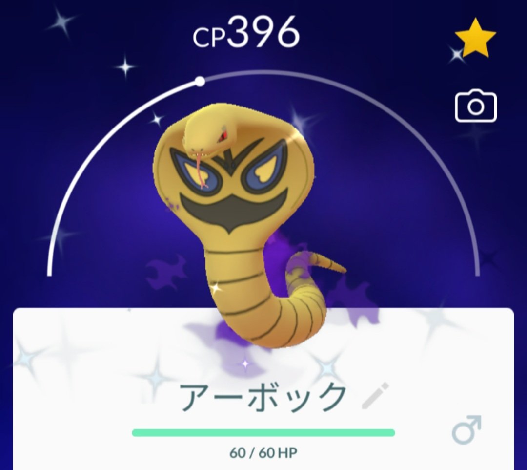 Kitelephant アーボ２匹目だったので アーボックに進化させました ポケモンgo 色違いポケモン T Co Pfurtha0zb Twitter