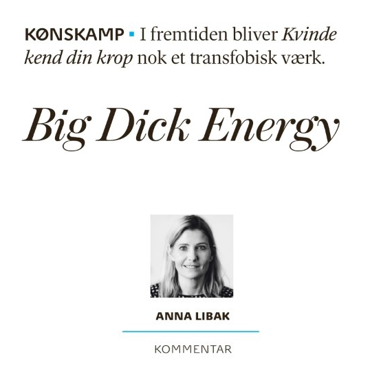 mortenstinus's tweet photo. Selvfølgelig er Anna Libak også et TERF piece of shit! Og får spalteplads i Weekendavisen til sin ækle transfobi. Her noget af det klammeste og mest respektløse jeg nogensinde har set — åbenbart baseret præmissen at det er nemt at være transkønnet?!? Hvor er det afskyeligt. https://t.co/0vLP1aaX88