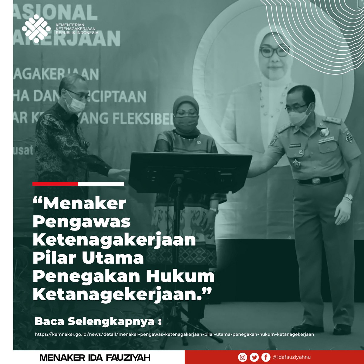Quote Bees (@quote_bees) on Twitter photo Menaker <a href="/idafauziyah/">Ida Fauziyah</a> Pengawas Ketenagakerjaan pilar utama penegakan hukum ketenagakerjaan.”
Baca selengkapnya :
kemnaker.go.id/news/detail/me…
#MenakerIdaFauziyah #Kemnaker #Pengawasaketenagakerjaan #QuoteBees Menaker <a href="/idafauziyah/">Ida Fauziyah</a> Pengawas Ketenagakerjaan pilar utama penegakan hukum ketenagakerjaan.”
Baca selengkapnya :
kemnaker.go.id/news/detail/me…
#MenakerIdaFauziyah #Kemnaker #Pengawasaketenagakerjaan #QuoteBees