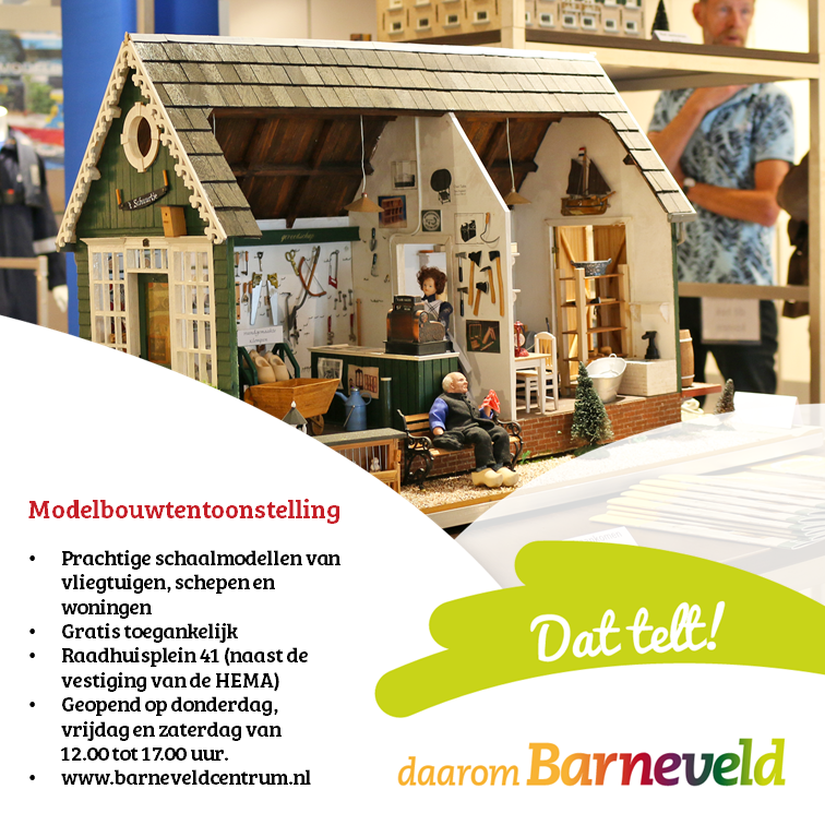 Op vrijdag 28 en zaterdag 29 augustus 2020 is de leuke modelbouwtentoonstelling aan het Raadhuisplein 41 voor de laatste keer dit seizoen geopend. Van harte welkom tussen 12.00 en 17.00 uur. Gratis toegang.