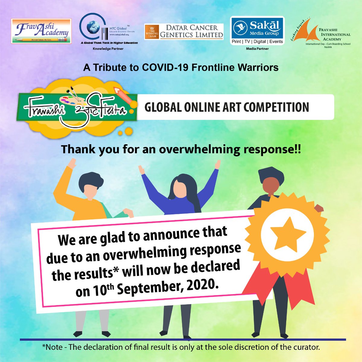 Fravashi International Academy Fravashi Family Is Glad To Be A Medium In Spreading Happiness The Overwhelming Response For Our Fravashi Art Fiesta Has Made It Extremely Tough For Our Judges Fravashi International Academy Fravashi Family Is Glad To Be A Medium In Spreading Happiness The Overwhelming Response For Our Fravashi Art Fiesta Has Made It Extremely Tough For Our Judges