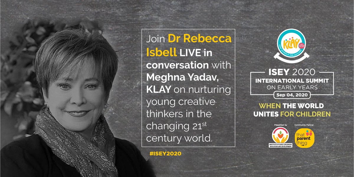 Klaypreschools's tweet photo. Been wondering how to nurture #creativity in your #children? Join a bestselling #earlychildhood education author at #isey2020 and ask away. #RegisterNow https://t.co/MLb0yXvaAy

#creativity #thinkers #Leaders #21stcenturychampions @IECED_KLAY @thatparentthin1 https://t.co/ULaA69YJbw
