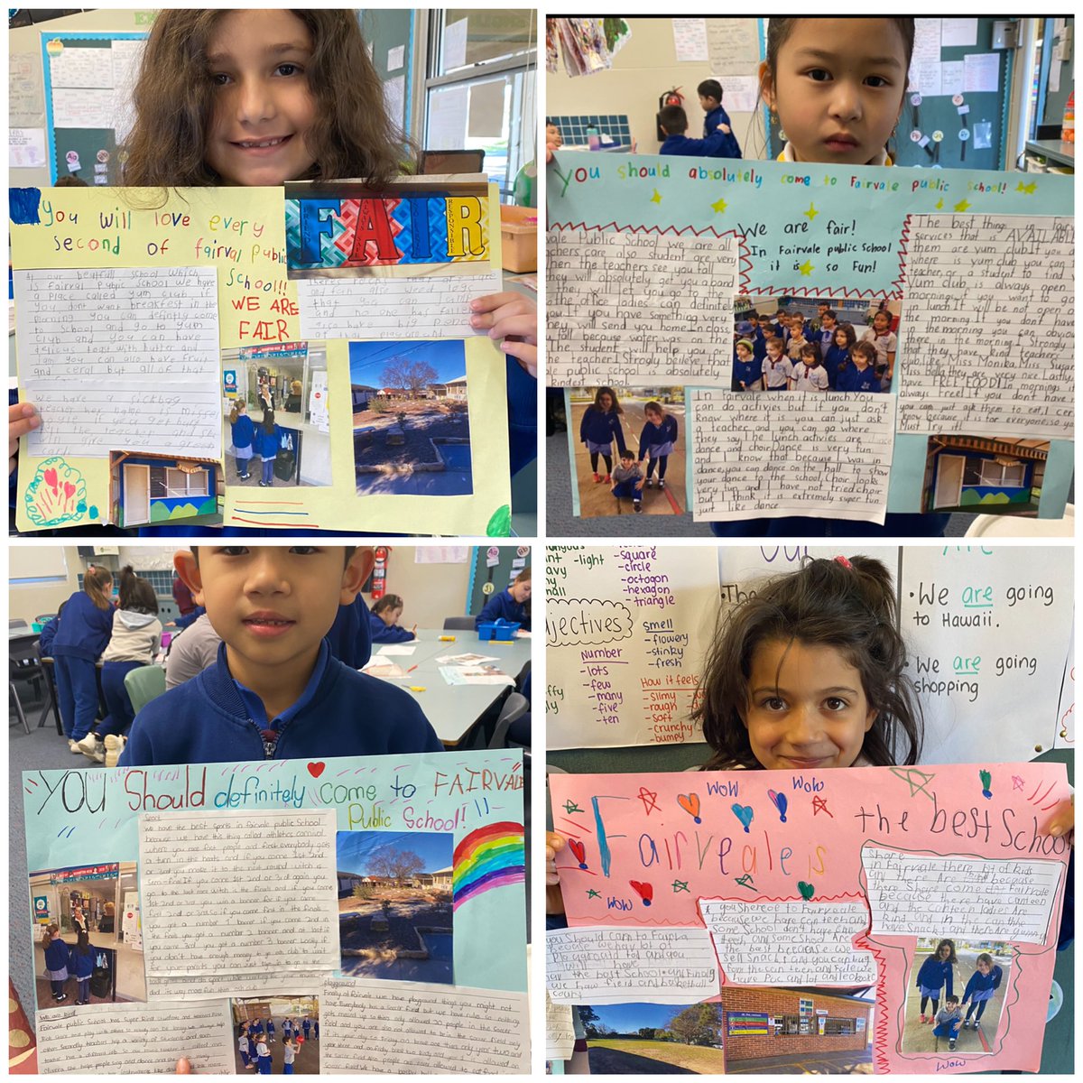 Over the last 5 weeks, 2Z have been learning about kindness and compassion at Fairvale Public School. This week they used the information and knowledge they gathered to create a poster advertising our wonderful school. They are so proud of their work! 👍🏻 <a href="/fairvaleps/">FairvalePS</a>