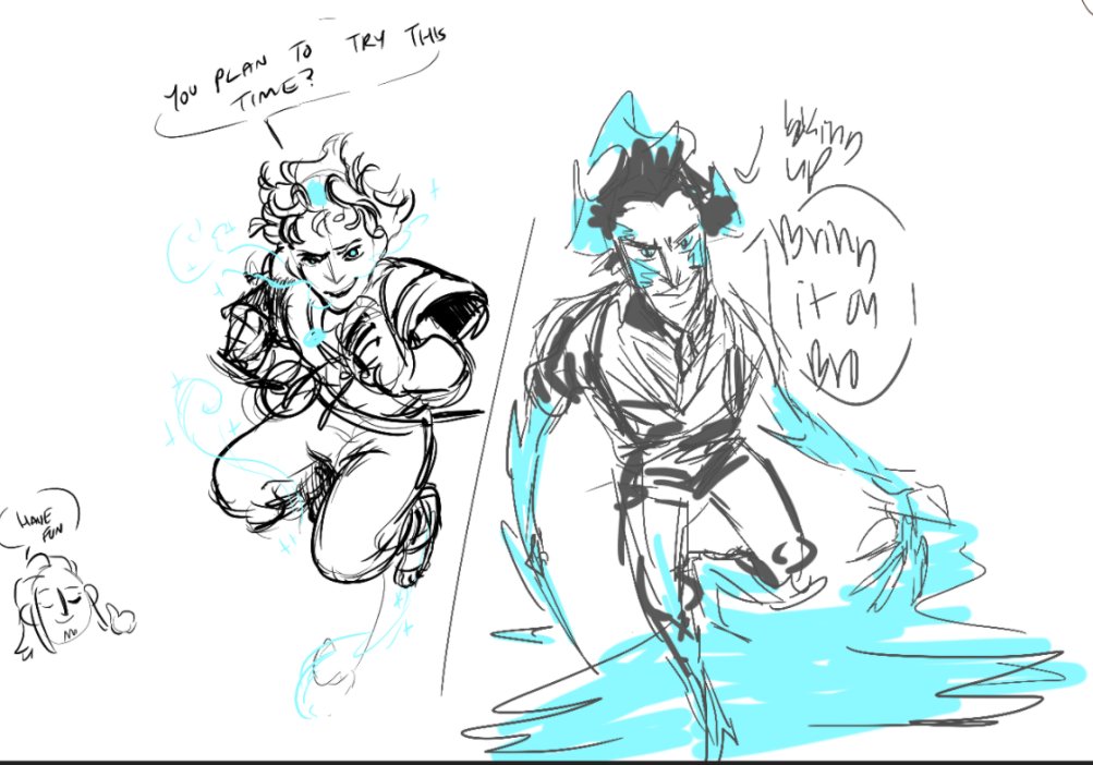 CDropart's tweet photo. This just in; Ice princes have a fun, friendly duel, more information and medical report at 6.
Triumph designed and drawn by @ectotoxic https://t.co/Gjo7nc9p7W