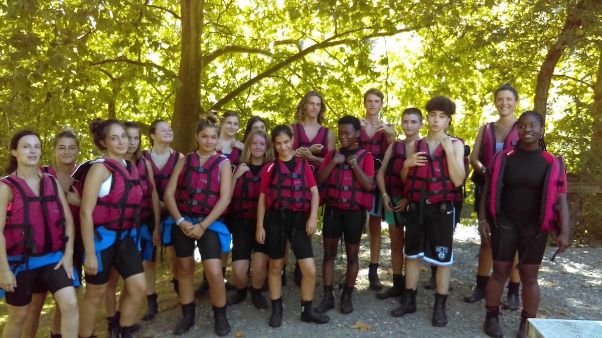 Activité rafting hier après-midi dans le cadre de la semaine des vacances apprenantes