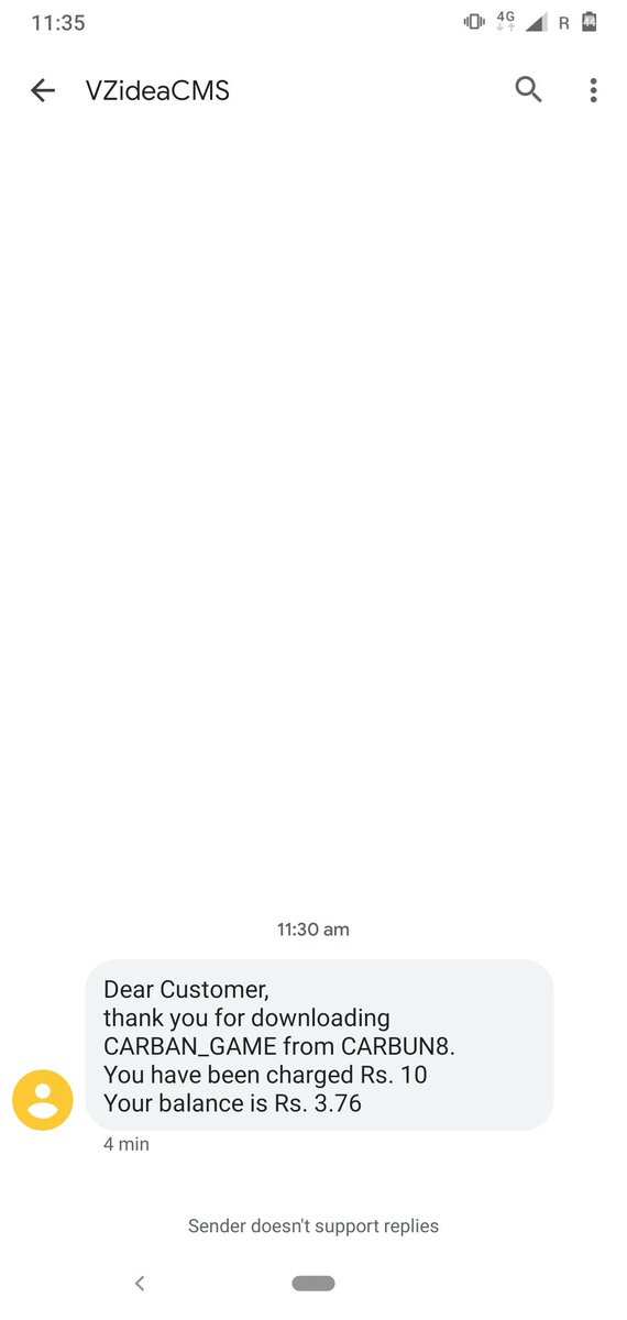 5799Devarsh's tweet photo. It was a month back i had 43 ₹ of balance in my Vodafone number. Today it is ₹3. I am really surprised to see the kind of deductions made in my balance.
Here's an example of how big scam company is @VodafoneIN @VodafoneGroup.Reach out to me,I haven't downloaded any such game https://t.co/ZUwmMIgpRK