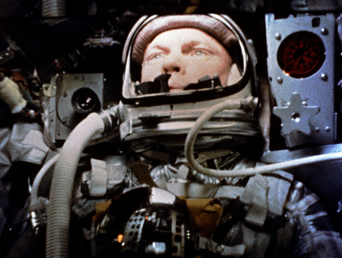 Space exploration has always had a strange bedfellow in the military. John Glenn flew in the Mercury Friendship 7, launched on top of an Atlas LV-3B (a variant of the Atlas D an ICBM used for carrying nuclear weapons). A clear civilian program wasn't to arise until the Saturn V