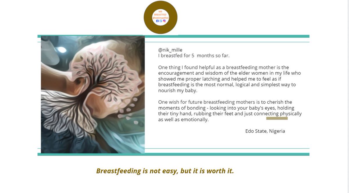 Webreastfed's tweet photo. #Breastfeeding Champions Spotlight #breastmilk #breast #feed #milk #liquidgold #nationalbreastfeedingmonth #health #nutrition #mom #firstfood #blkbfingweek https://t.co/GML3A4RtTg