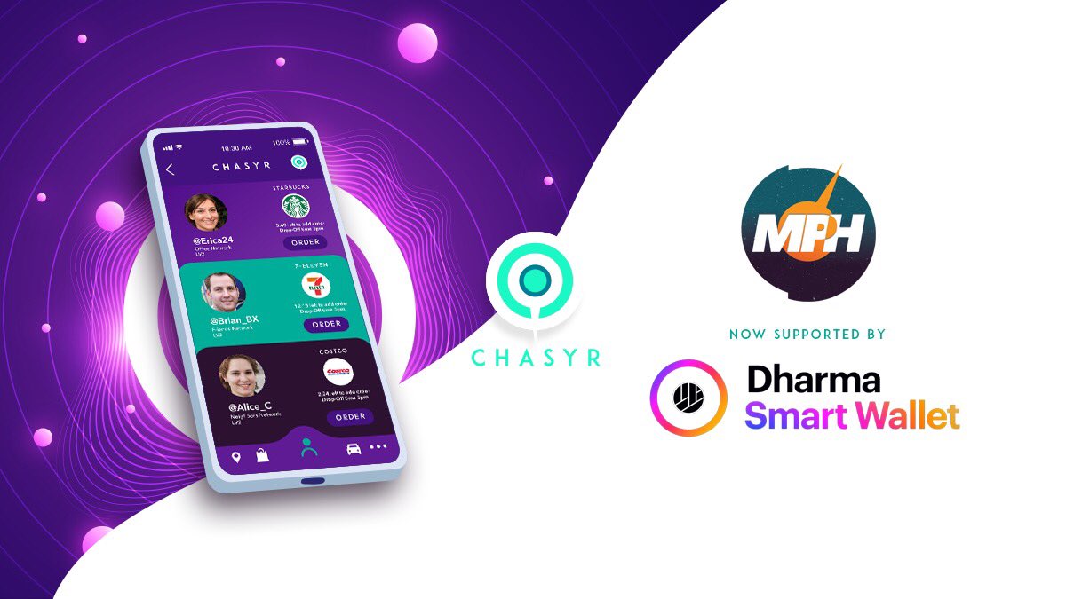 A great place to HODL or swap some ETH for some Chasyr Tokens $MPH is <a href="/Dharma_HQ/">Dharma</a>