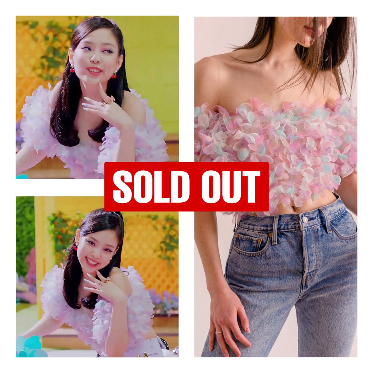 ⚠️] The crop top of the LIRIKA MATOSHI brand that #JENNIE wore