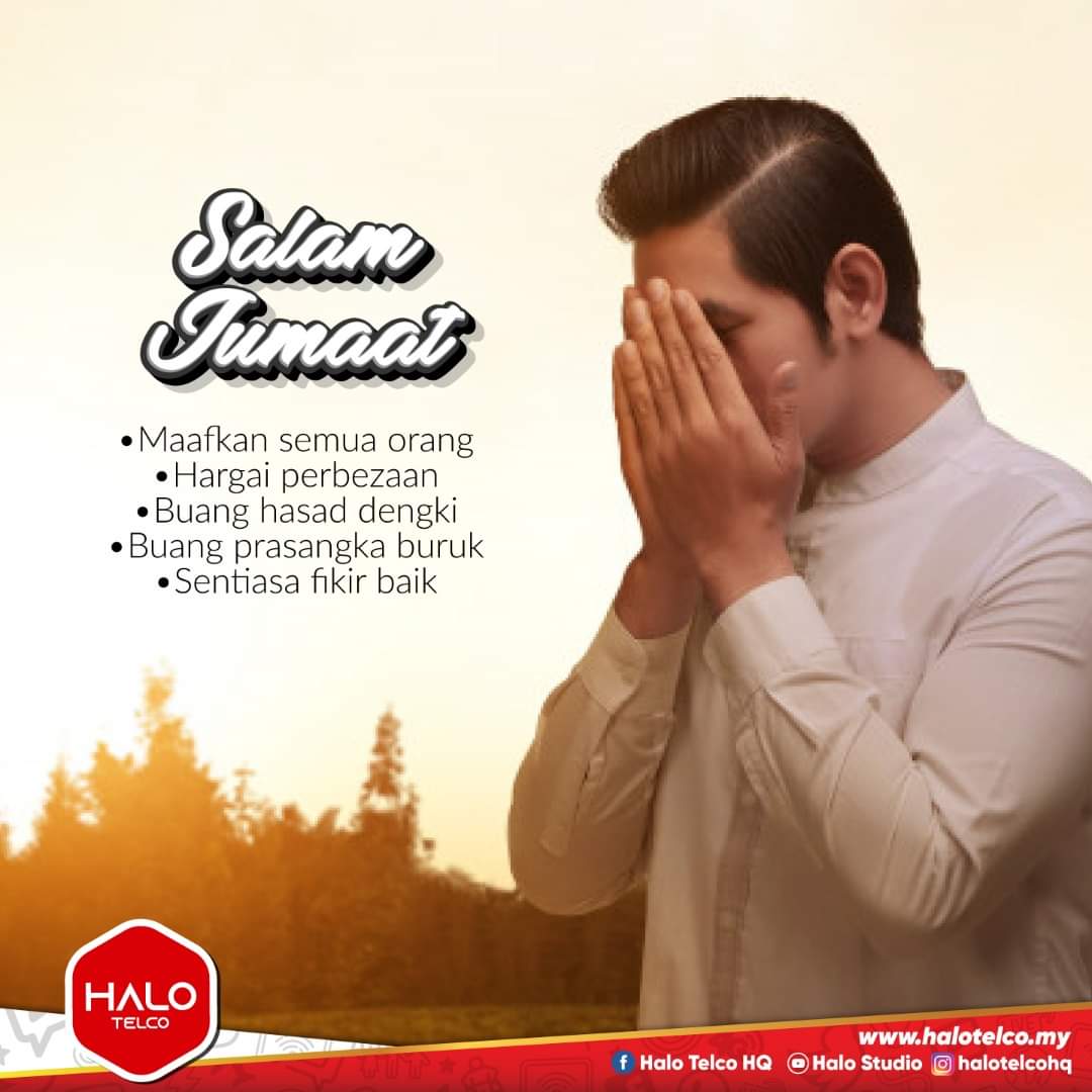 onextelco's tweet photo. Salam Jumaat, penghulu segala hari. Semoga hari ini membawa seribu rahmat dan kebaikan dalam hidup kita dunia dan akhirat..
#HaloTelco #HaloEsport #HaloPrihatin #onextelco https://t.co/PolWxBDrZl