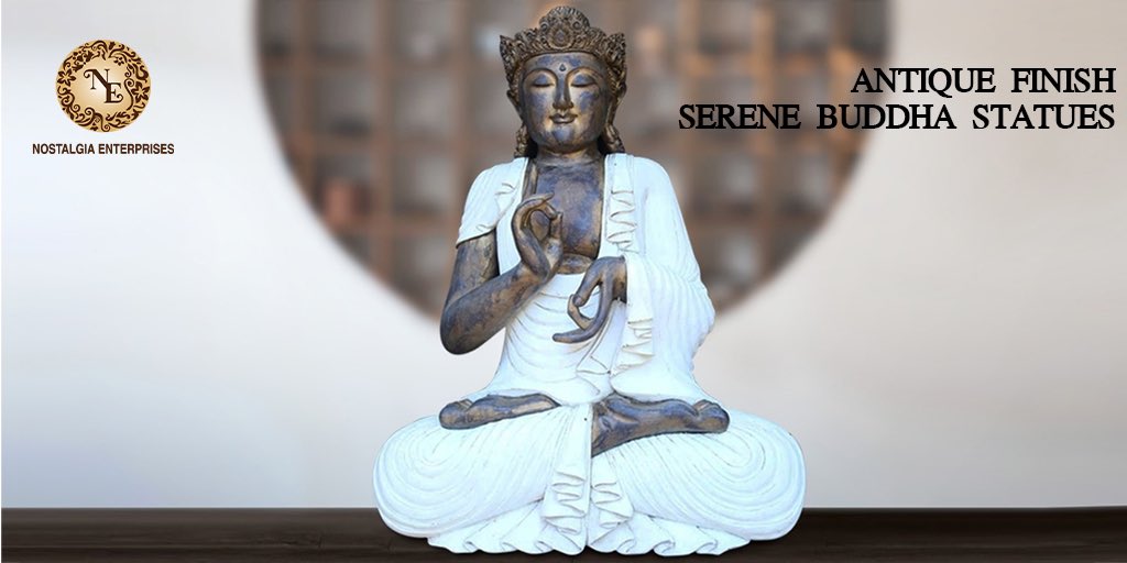 nostalgiaenter1's tweet photo. Add a touch of zen to your space with these stunning and serene Antique Finish Buddha statues!
These are sure to bring peace and endless tranquility to your home! 
Perfect for both Outdoor and Indoor Spaces!

Visit: https://t.co/WUKJRrztTY

Call or Whatsapp +91-9820813460⁣ https://t.co/7zD63TdLC4