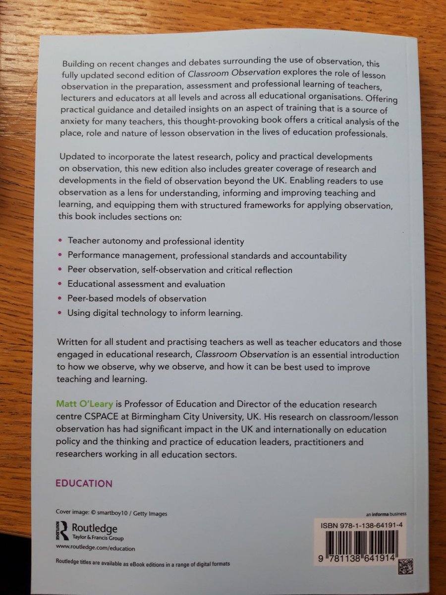 drmattoleary's tweet image. Committed to improving teaching &amp;amp; learning? Want to make best use of observation to support this? Win a free copy of the new edition of Classroom Observation

HOW TO ENTER:
🤞 RT this post
🤞 Reply WHY you want to win a copy

Competition ends Sept 2nd
#edchat #UKEdChat #education