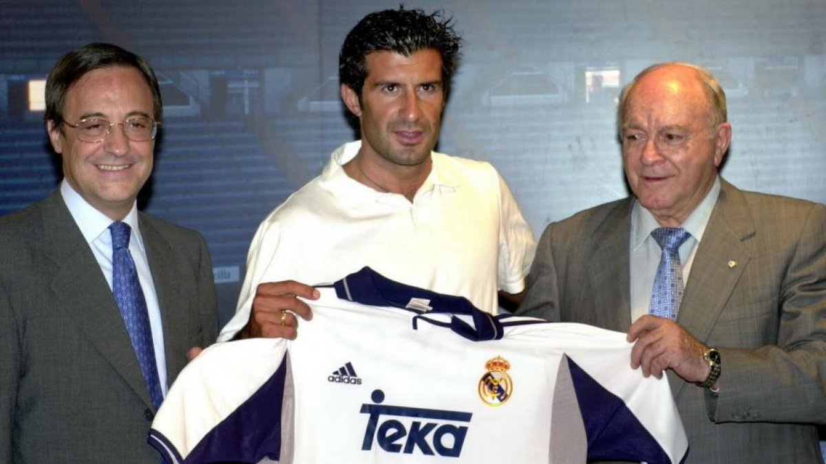 Perez deposited Figo’s buyout clause for what was a world record fee at the time and signed Barcelona’s icon. This shattered Barcelona. Fans were beyond distraught. They were betrayed by their idol. It was inconceivable.